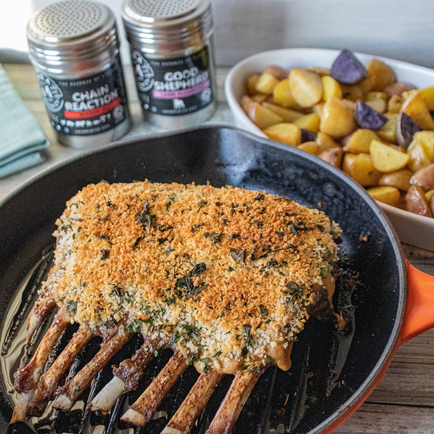 Casa M Spice Co LLC - Good Shepherd® Lamb Seasoning - Stainless Steel Shaker