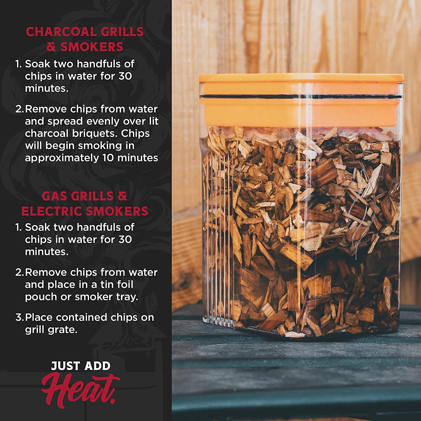 Fire & Flavor - Fire & Flavor Premium Hardwood Smoking Chips, 2-Lbs, Cherry