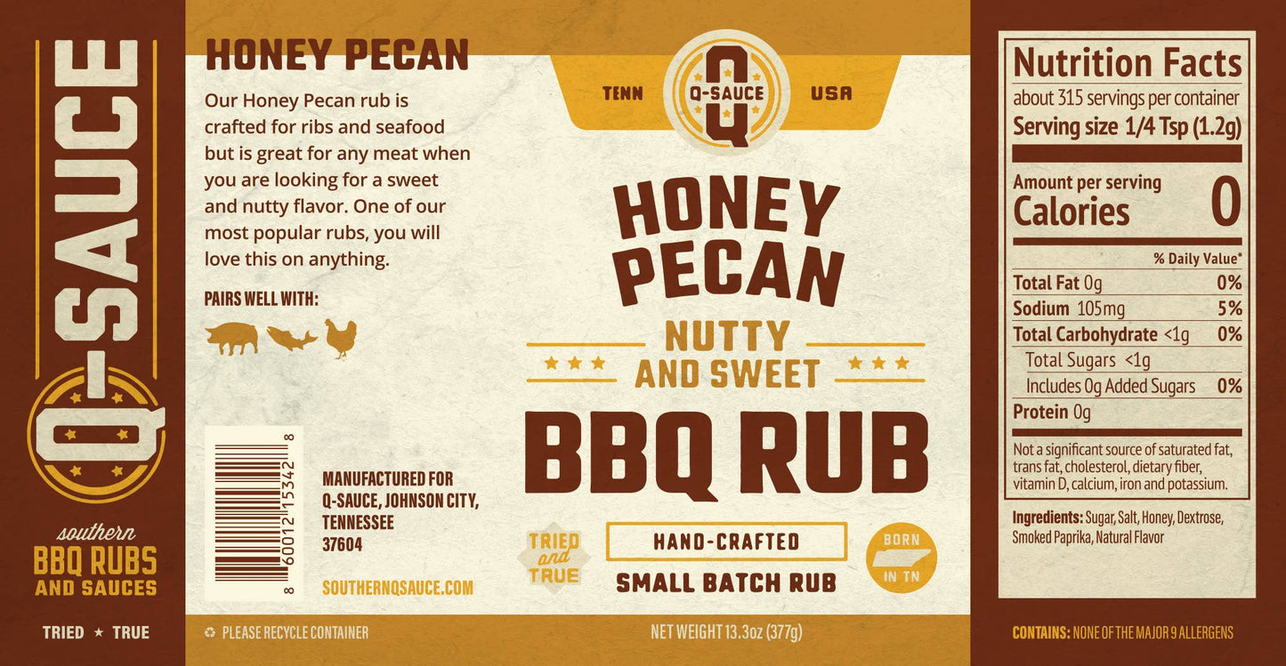 Q Sauce - Honey Pecan Rub