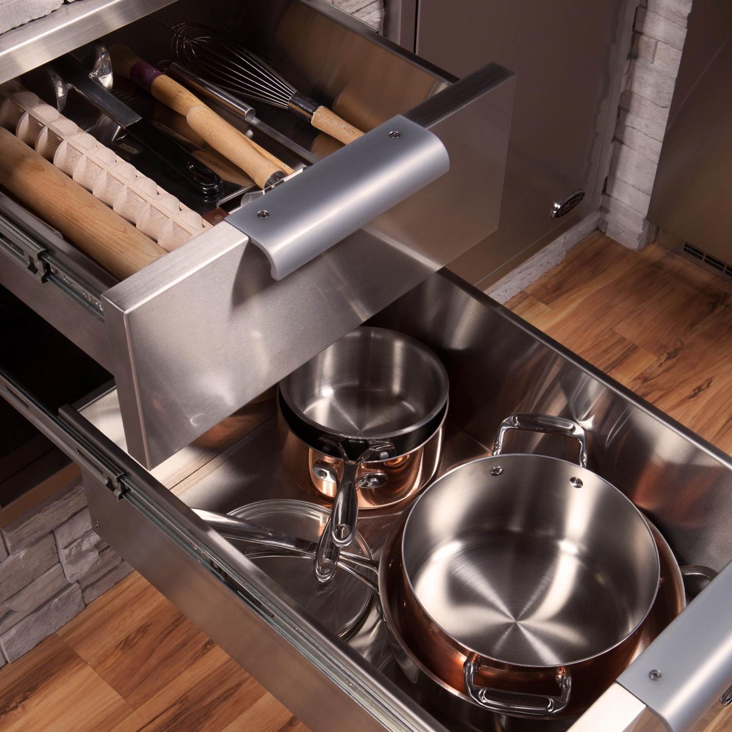 DCS Outdoor Kitchen Tower Double Drawer Cabinet TDD1-20 IMAGE 2