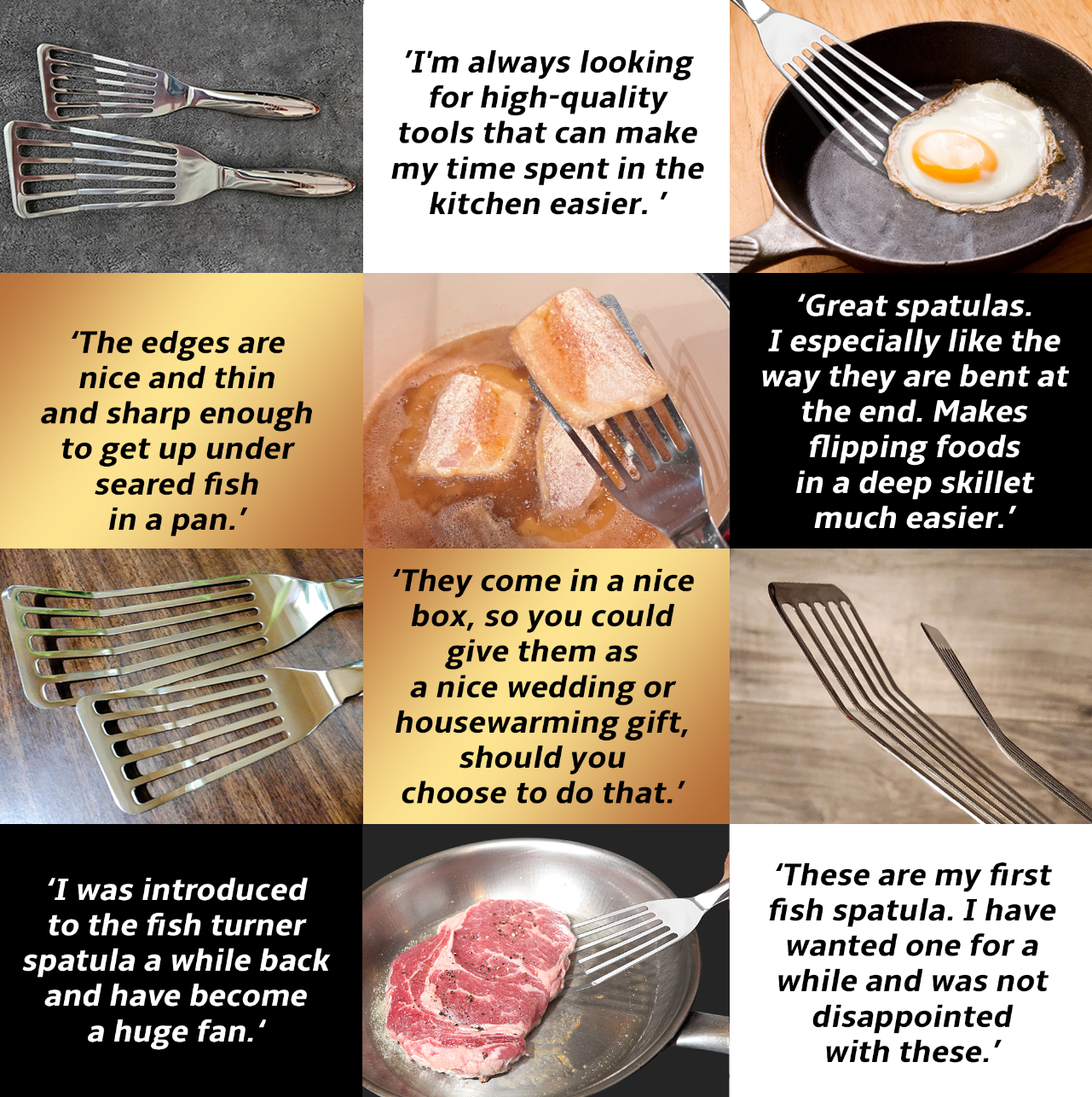 Gourmet Easy - Fish Spatula Stainless Steel Combo