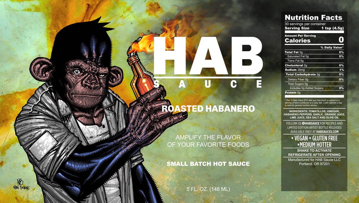 HAB Sauce - Roasted Habanero HAB Sauce Hot Sauce