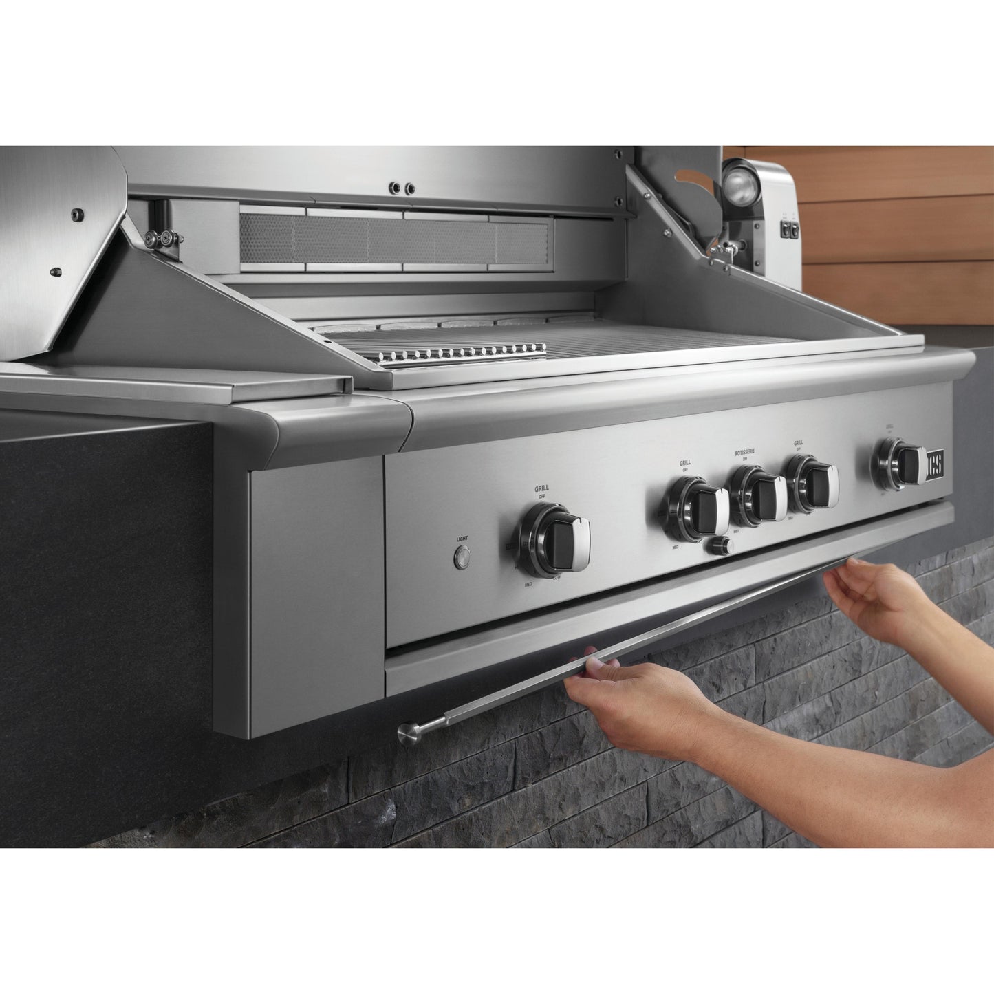 DCS Series 9 48in Built-in Hybrid Grill with Rotisserie BE1-48RC-L IMAGE 3