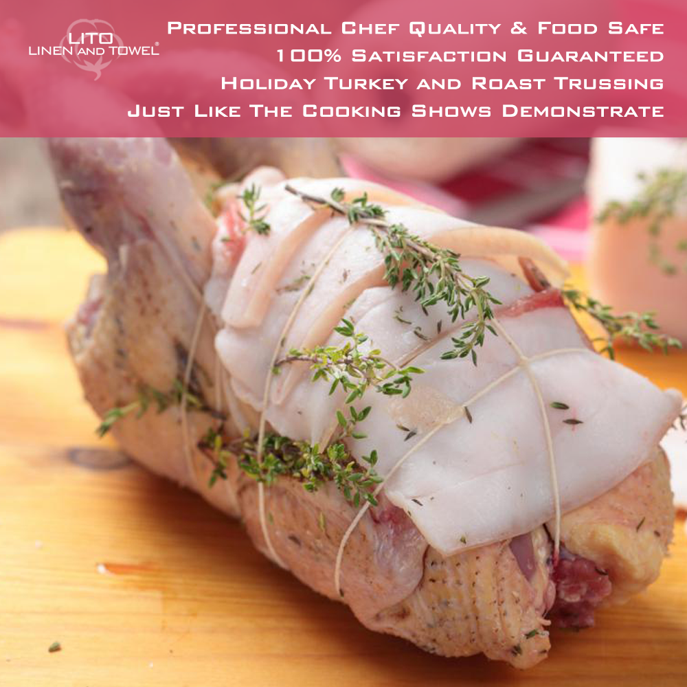 LITO Linen and Towel - Organic Cotton Kitchen/Butcher's Twine 15 PLY 200 Feet