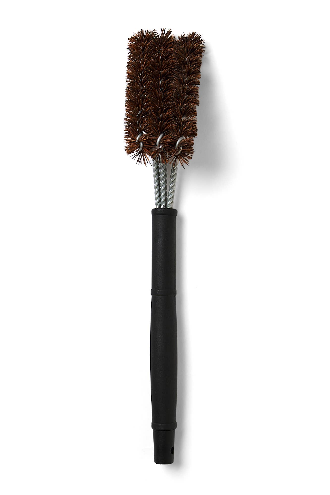 Fox Run Brands - Outset 3-Head Natural Grill Brush with Coconut Bristles