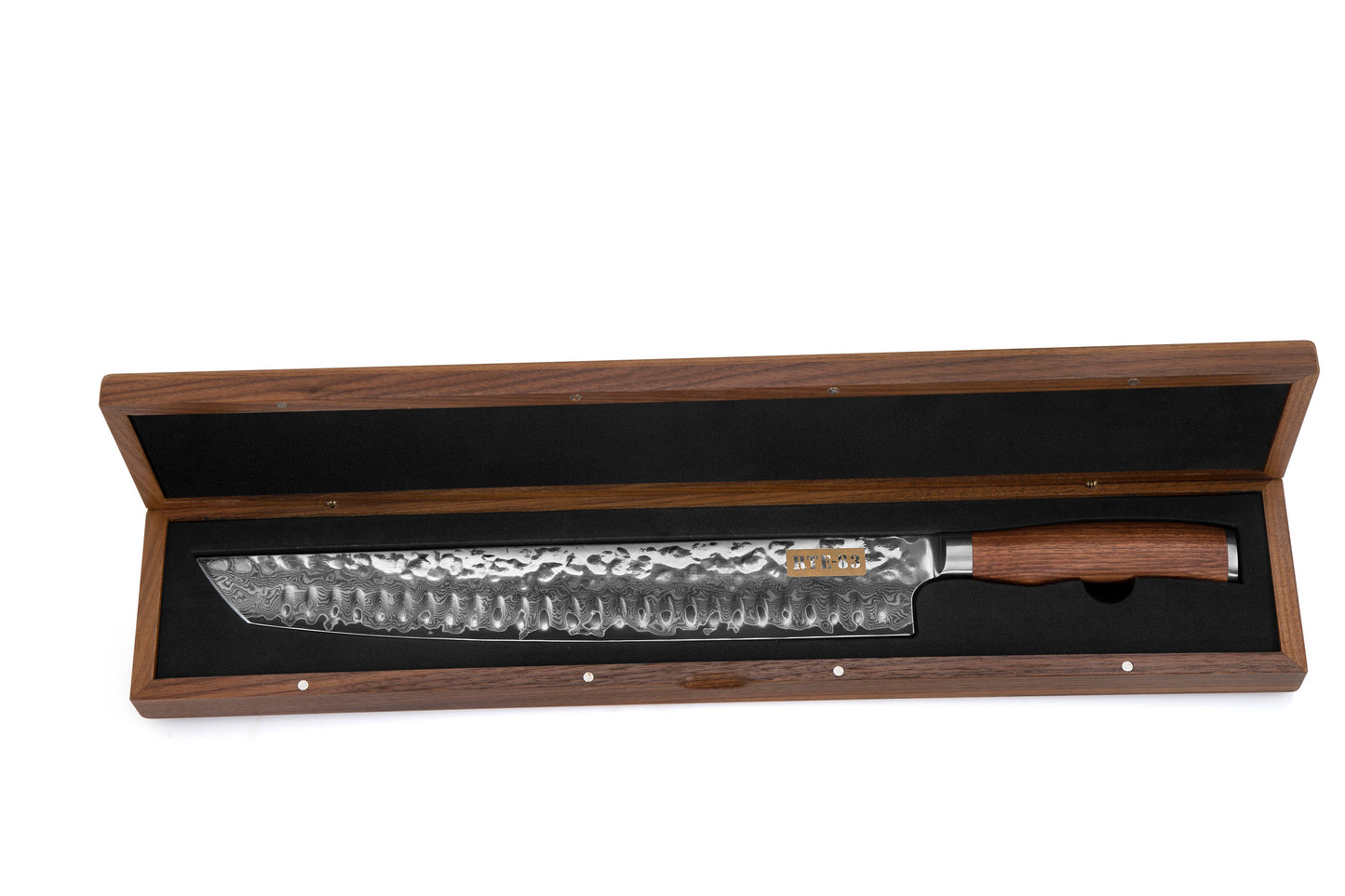 Route83 Knives - Signature Brisket XL 13" Carving Knife - Walnut Handle