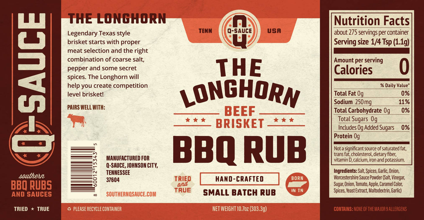 Q Sauce - The Longhorn Brisket Rub