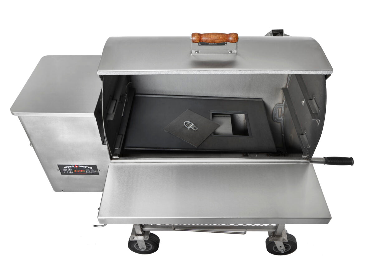 Pitts & Spitts Maverick 850 Wood Pellet Grill - Stainless Steel