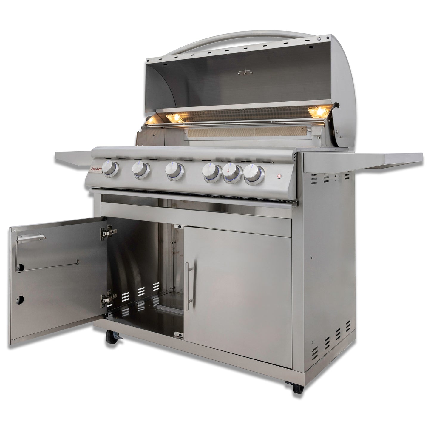 Blaze 40-Inch 5-Burner Premium LTE+ NG Grill with Rear Burner and Built-in Lighting System