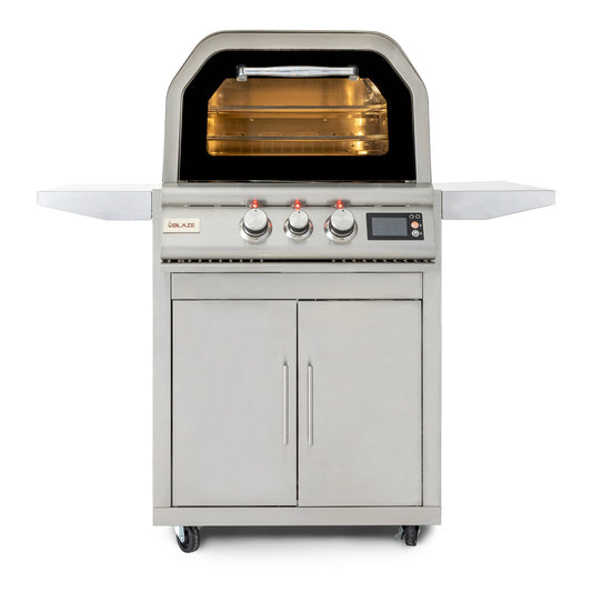 Blaze 26-Inch NG Outdoor Pizza Oven With Rotisserie
