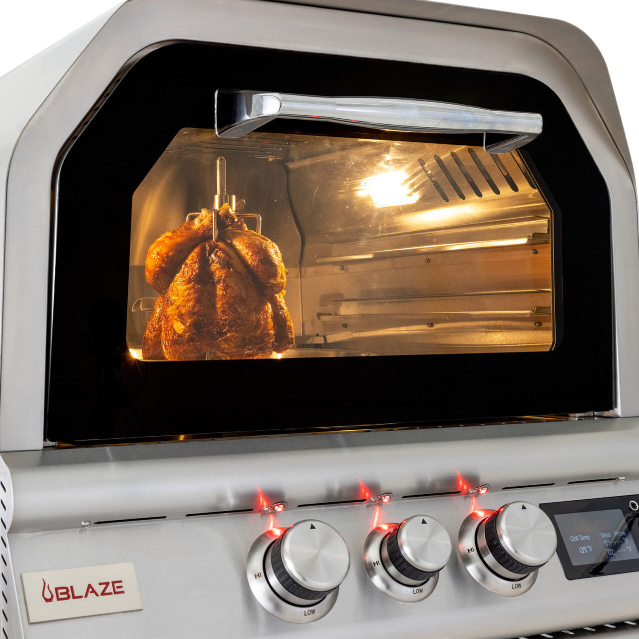 Blaze 26-Inch LP Outdoor Pizza Oven With Rotisserie