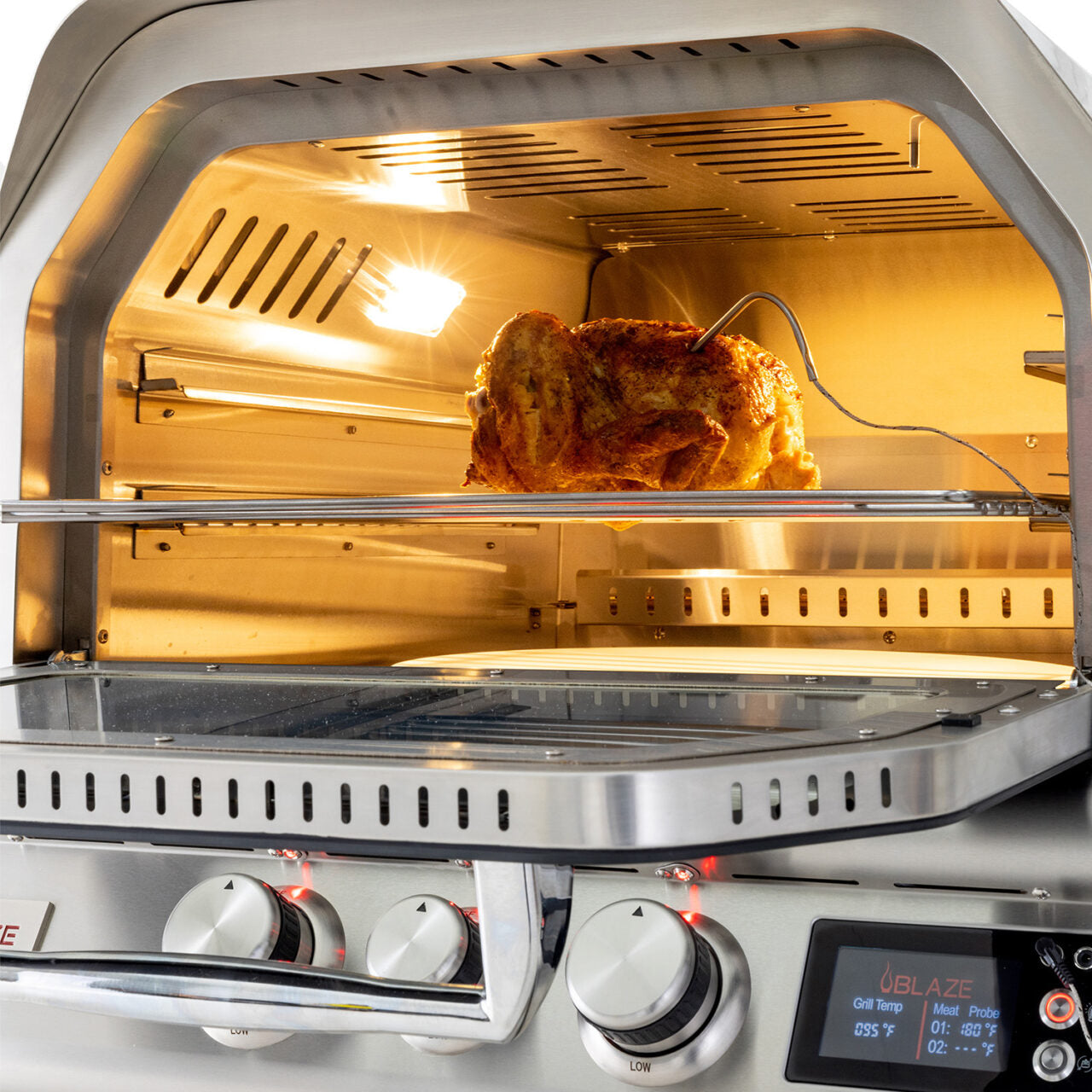 Blaze 26-Inch LP Outdoor Pizza Oven With Rotisserie