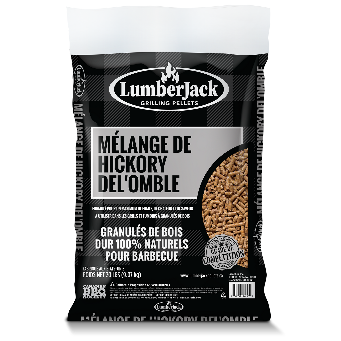 Lumberjack Char-Hickory Pellets - 20lbs