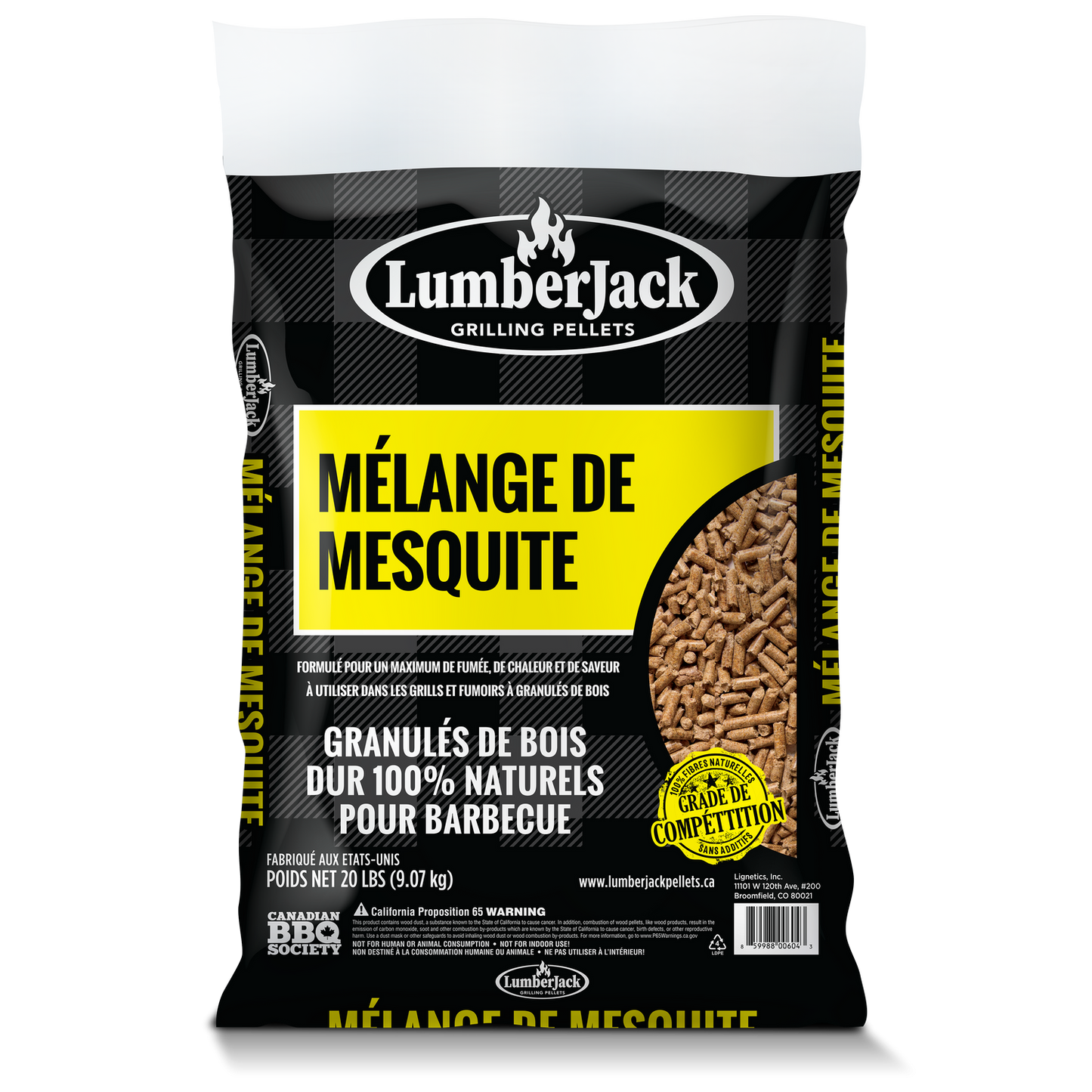 Lumberjack Mesquite Blend Pellets - 20lbs
