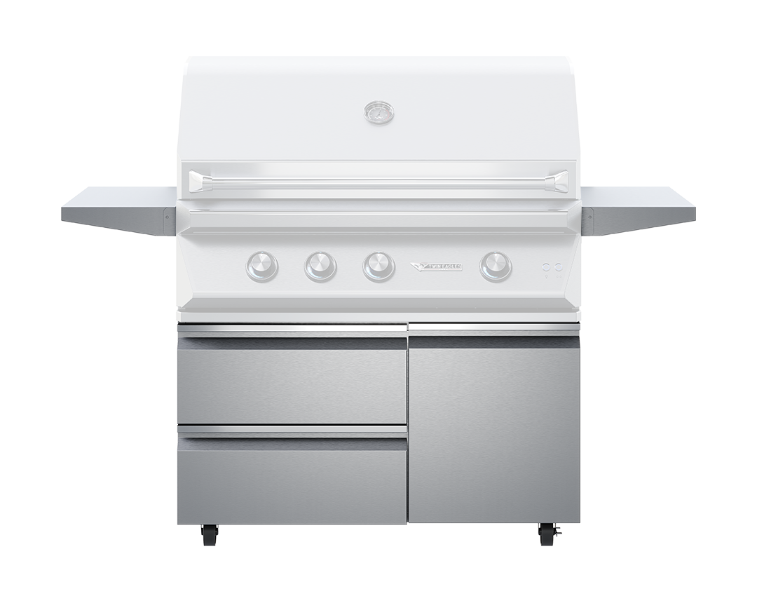 42" Twin Eagles Grill Base with Storage Drawers - Single Door
