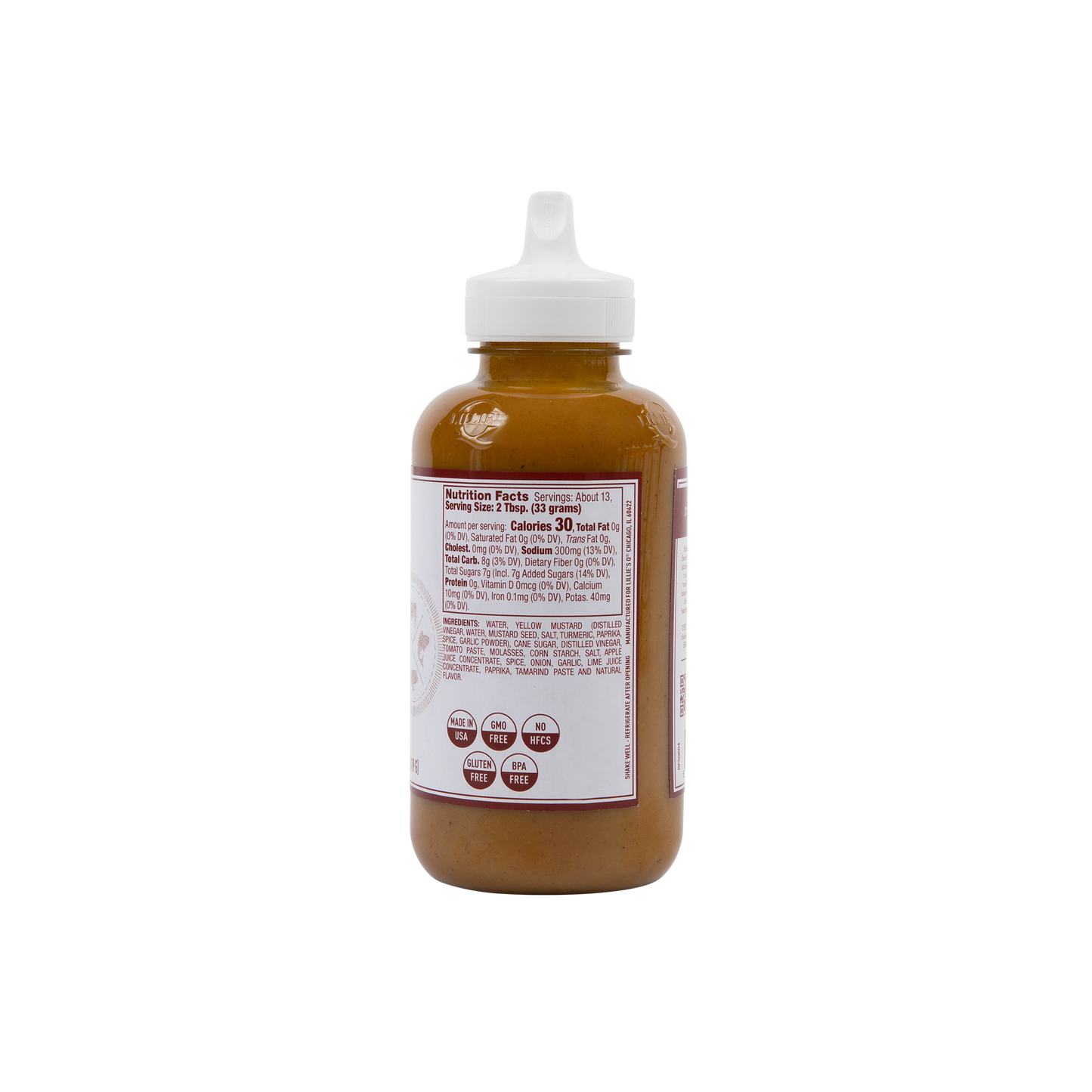 Lillie's Q Gold Barbeque Sauce Squeeze Bottle