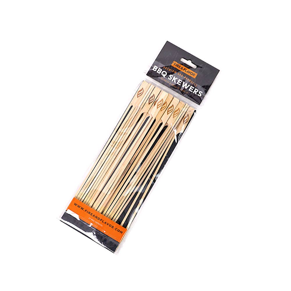 Fire & Flavor - Fire & Flavor BBQ Skewers, 25-Pack