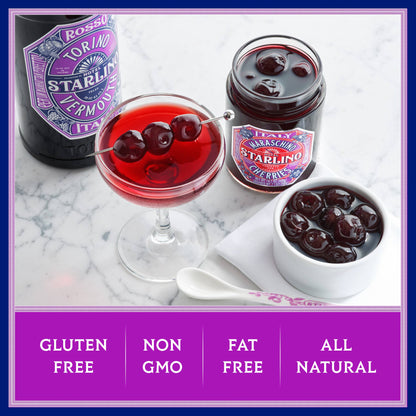 Hotel Starlino Italian Maraschino Cherries - STARLINO Italian Maraschino Cherries - 400g Jars