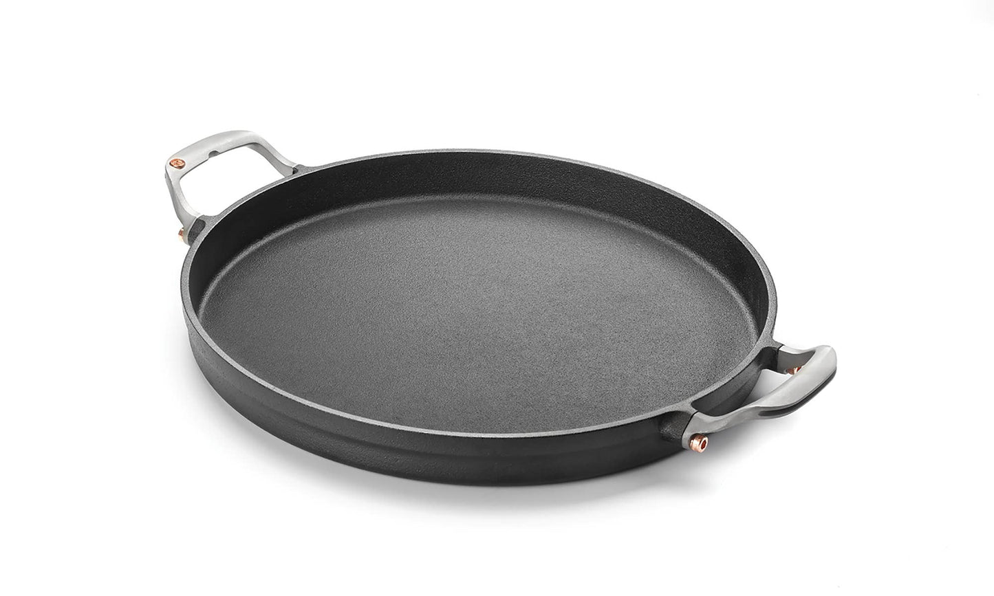 Fox Run Brands - Deep Dish Cast Iron Grill Pan For Pizza and Paella