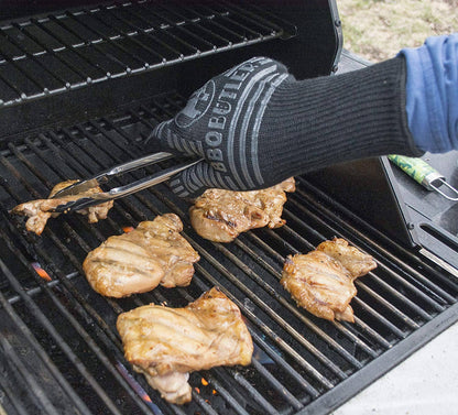 The BBQ Butler - Black Fabric Gloves - Single