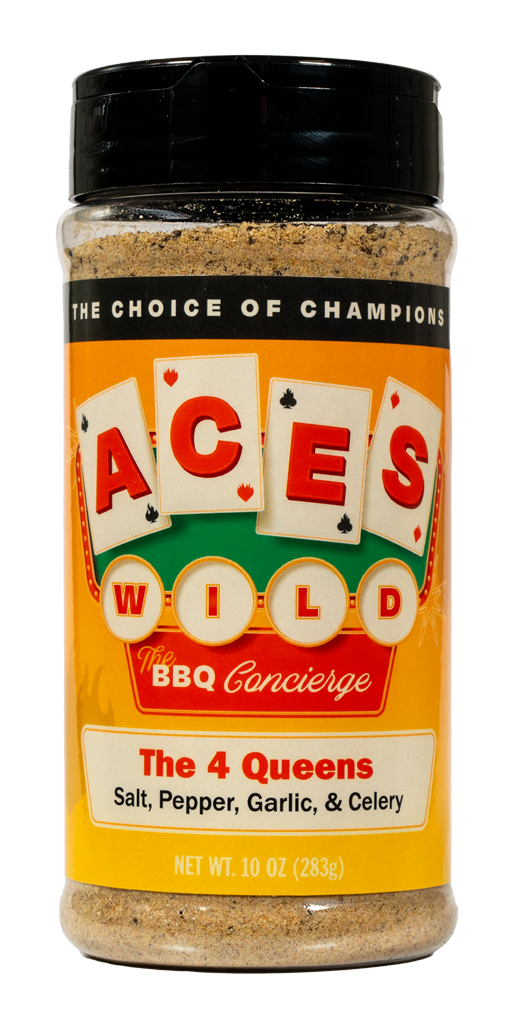 Aces Wild BBQ - The 4 Queens - Salt, Pepper, Garlic & Celery