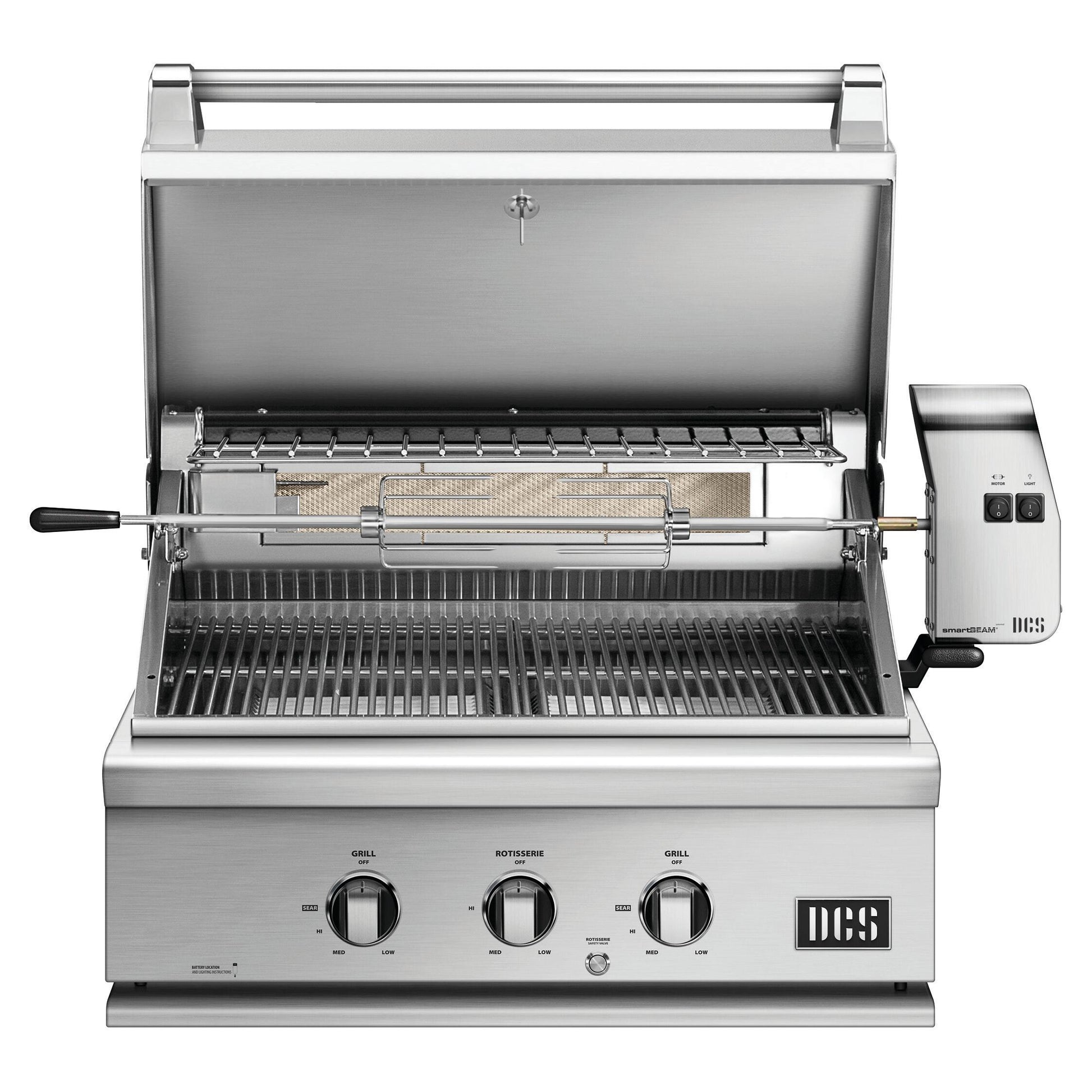 DCS Series 7 30in Built-in Gas Grill with Rotisserie BH1-30R-N IMAGE 2