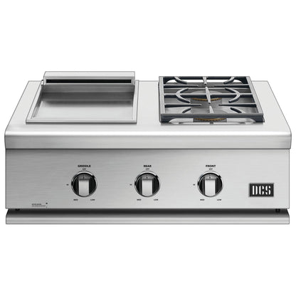 DCS Series 7 30in Built-In Gas Griddle & Double Side Burner BFGC-30BGD-N IMAGE 1