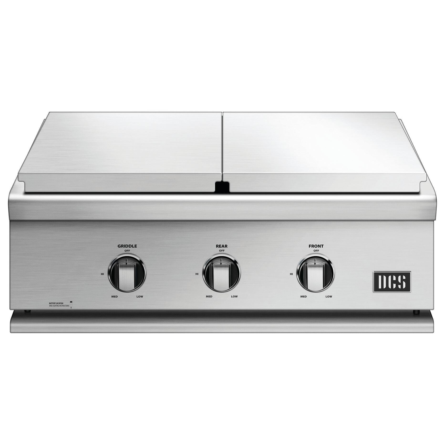 DCS Series 7 30in Built-In Gas Griddle & Double Side Burner BFGC-30BGD-N IMAGE 2