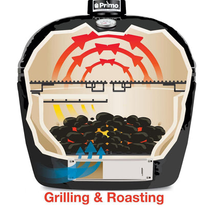Primo All-in-One XL Oval Ceramic Grill PGCXLC
