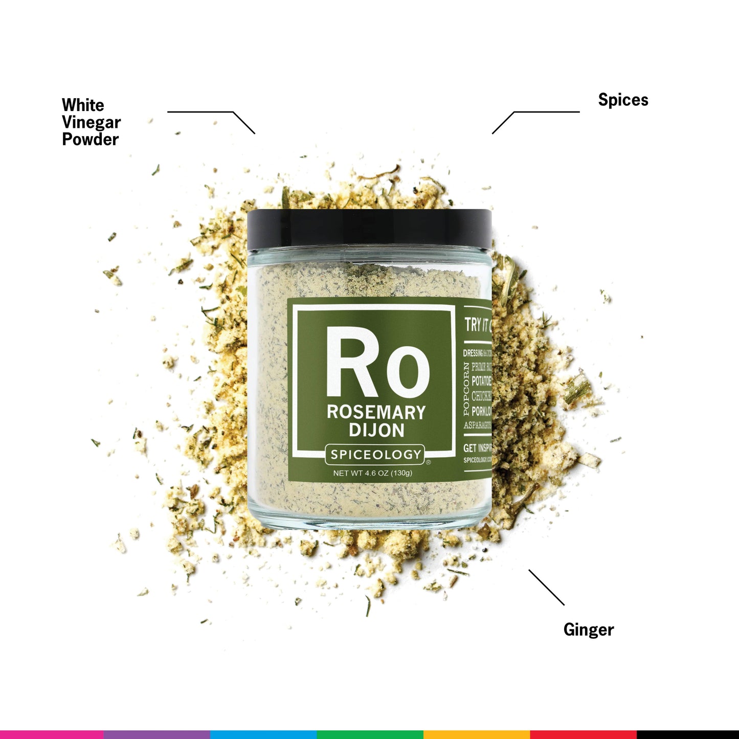 Spiceology - Rosemary Dijon Rub | Glass Jar