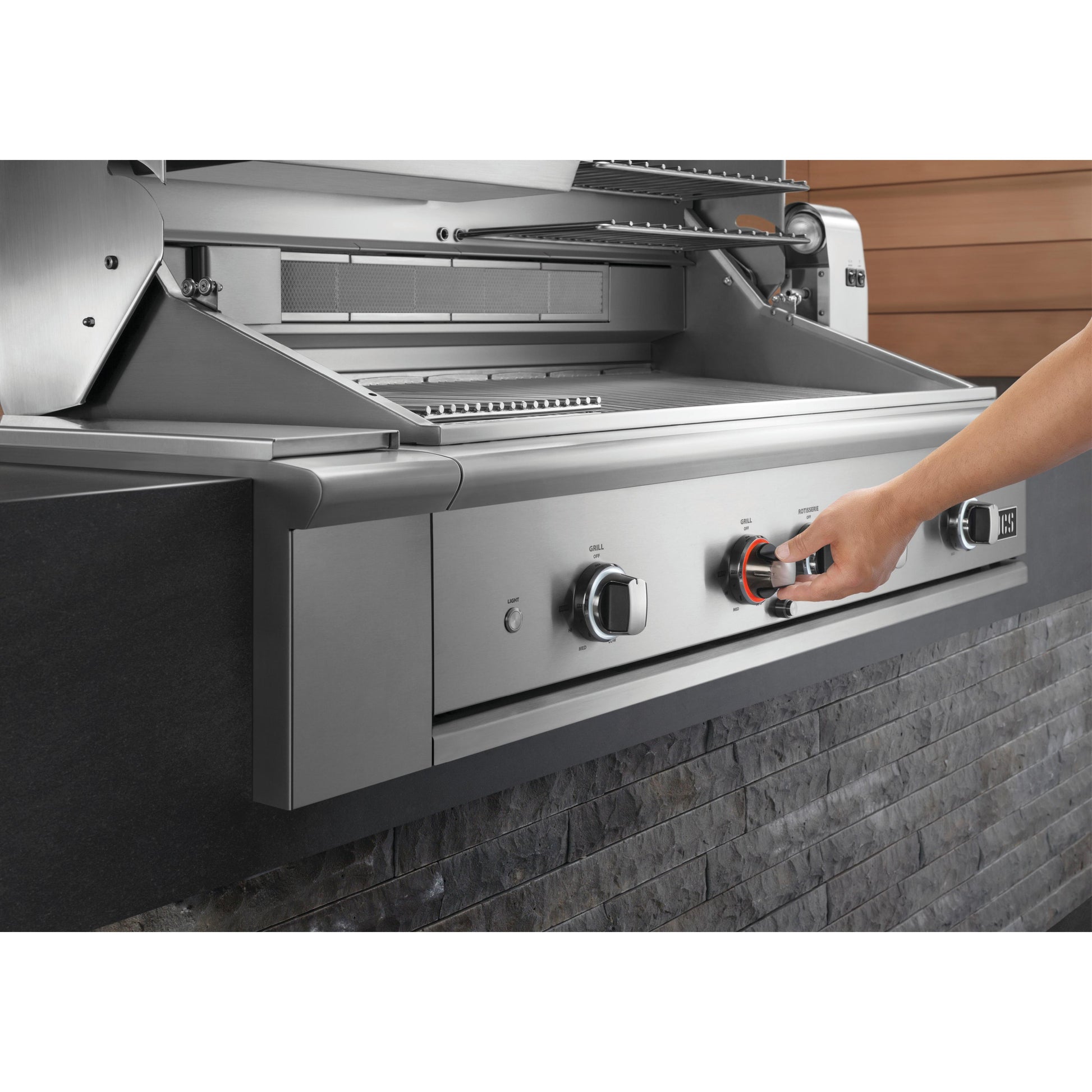 DCS Series 9 48in Built-in Hybrid Grill with Rotisserie BE1-48RC-N IMAGE 4