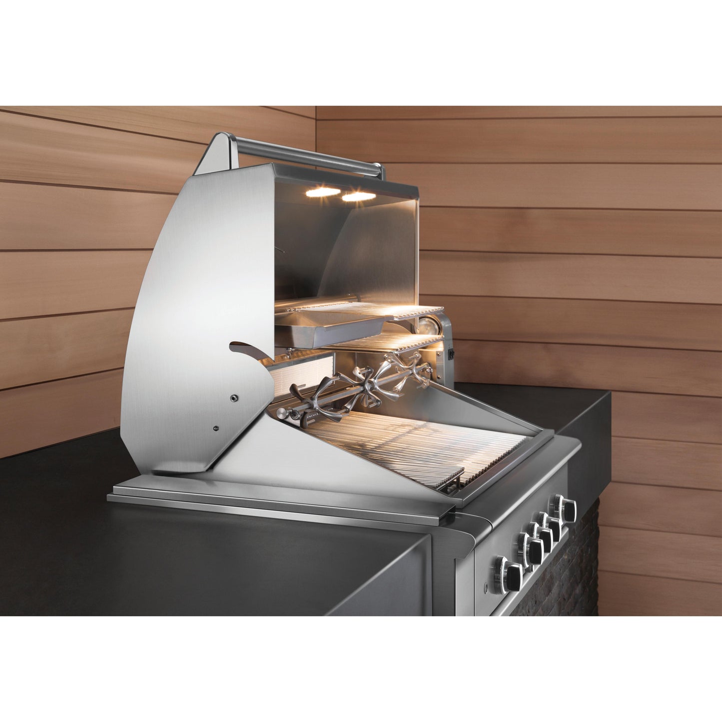 DCS Series 9 48in Built-in Hybrid Grill with Rotisserie BE1-48RC-N IMAGE 7