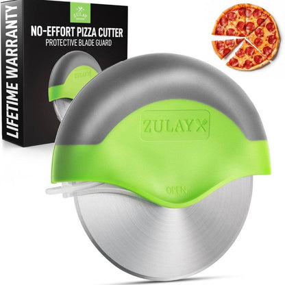 Zulay Kitchen - Handheld Pizza Cutter Wheel - Razor Sharp