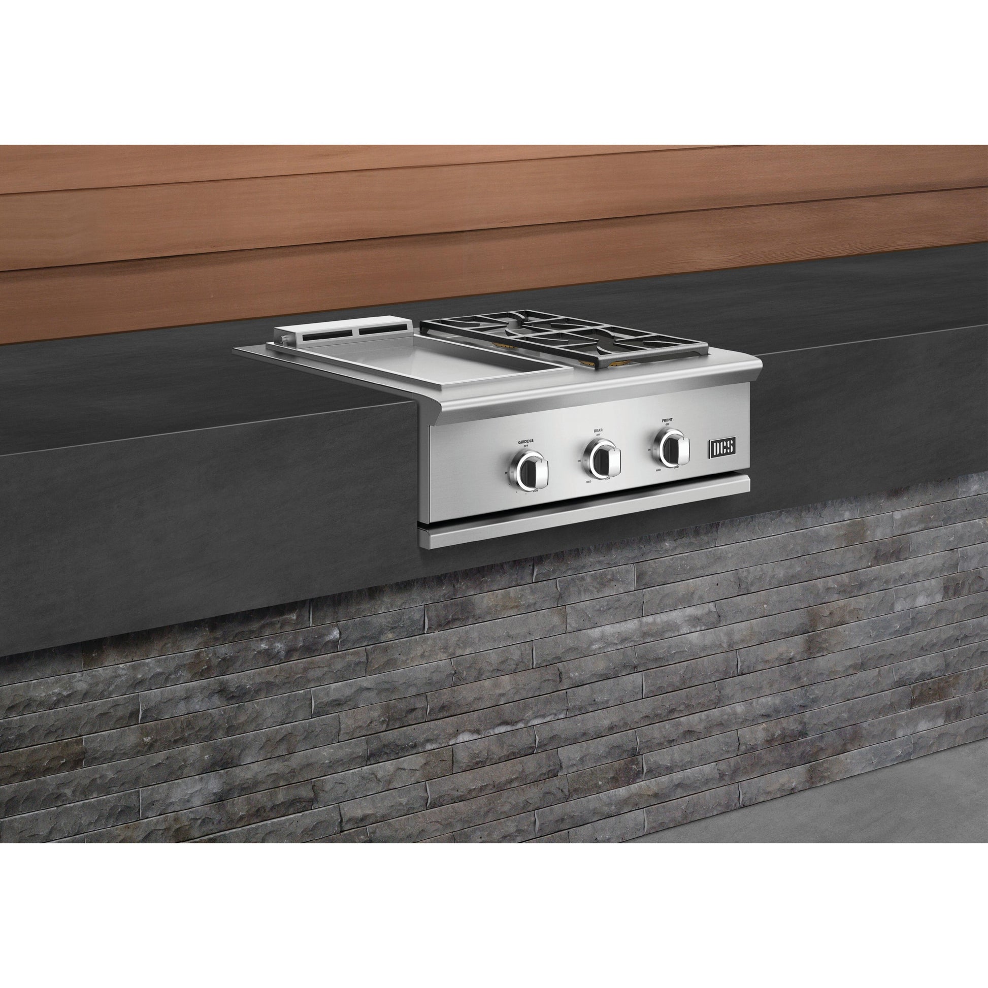 DCS Series 9 30in Built-In Gas Griddle & Double Side Burner GDSBE1-302-L IMAGE 3