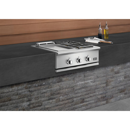 DCS Series 9 30in Built-In Gas Griddle & Double Side Burner GDSBE1-302-L IMAGE 4