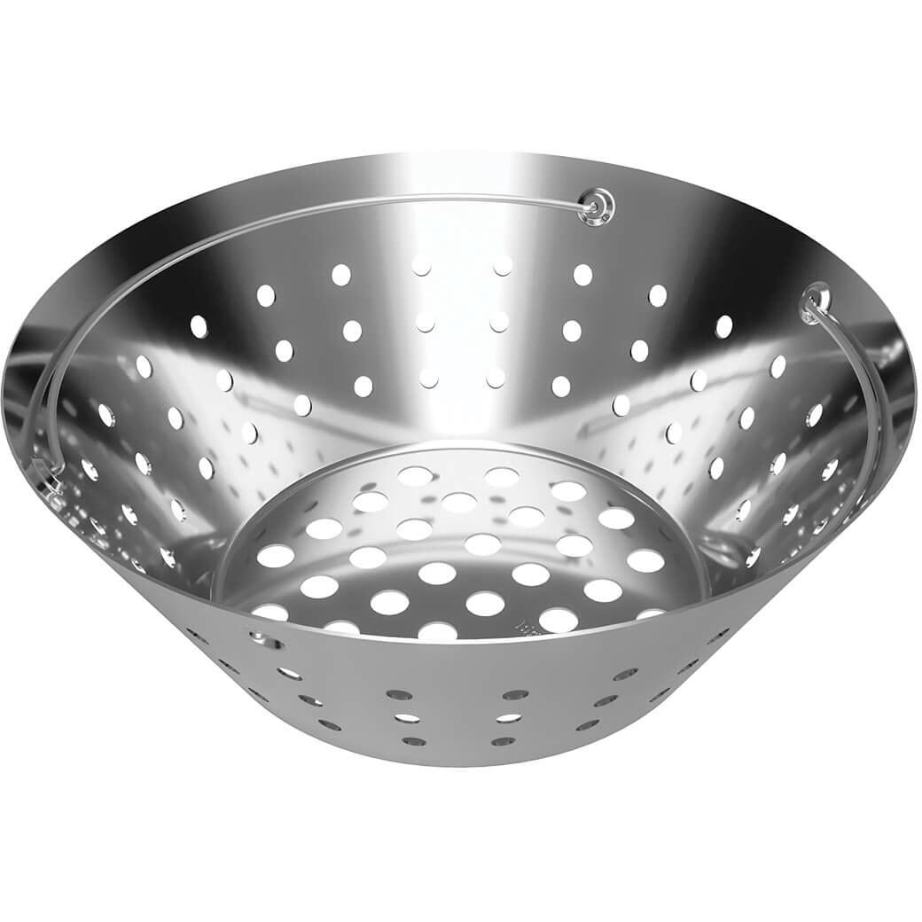 Big Green Egg Stainless Steel Fire Bowl for Large Egg 122674 IMAGE 1