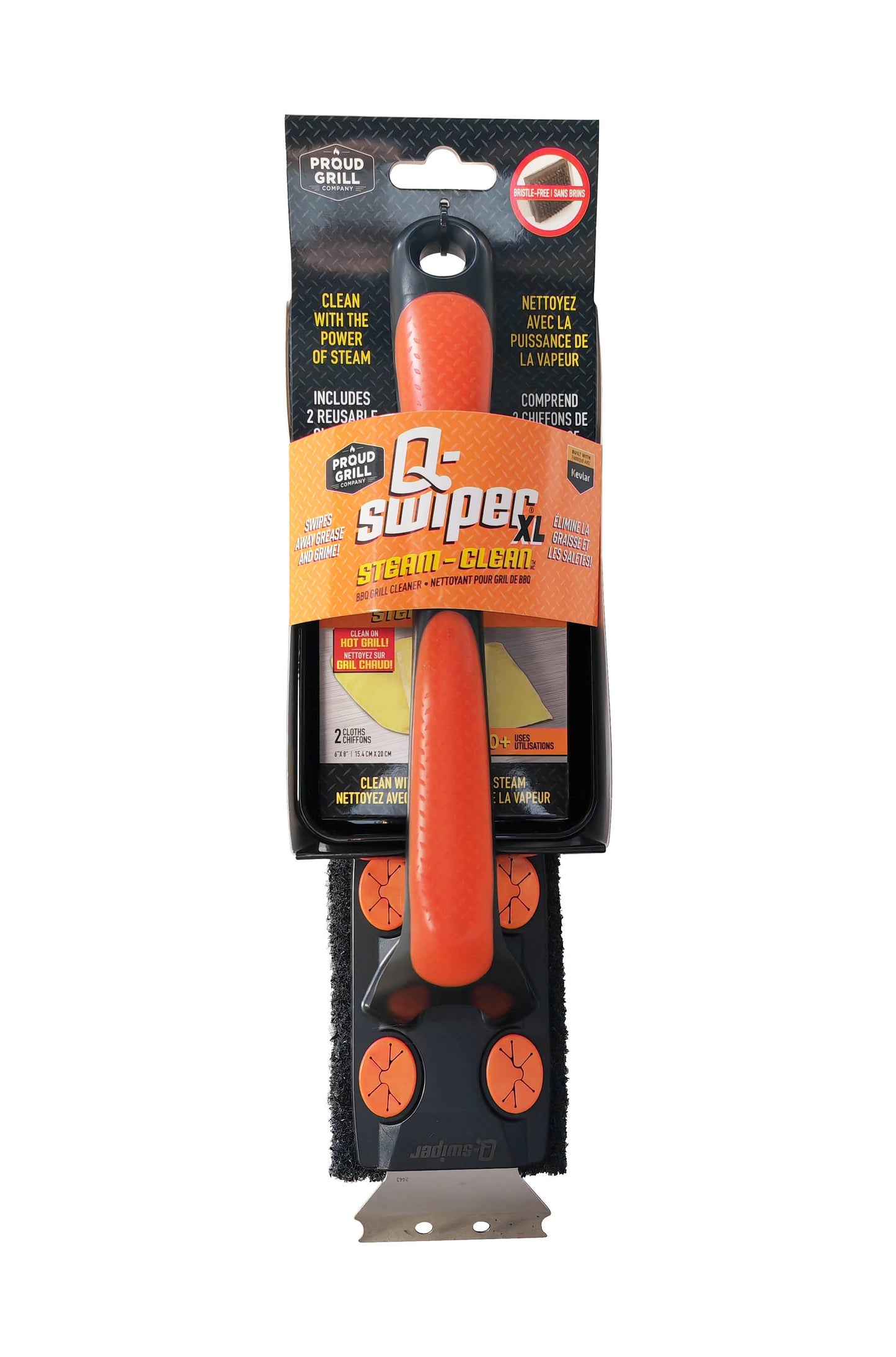 Proud Grill - Q-Swiper XL Steam Clean Grill Cleaner