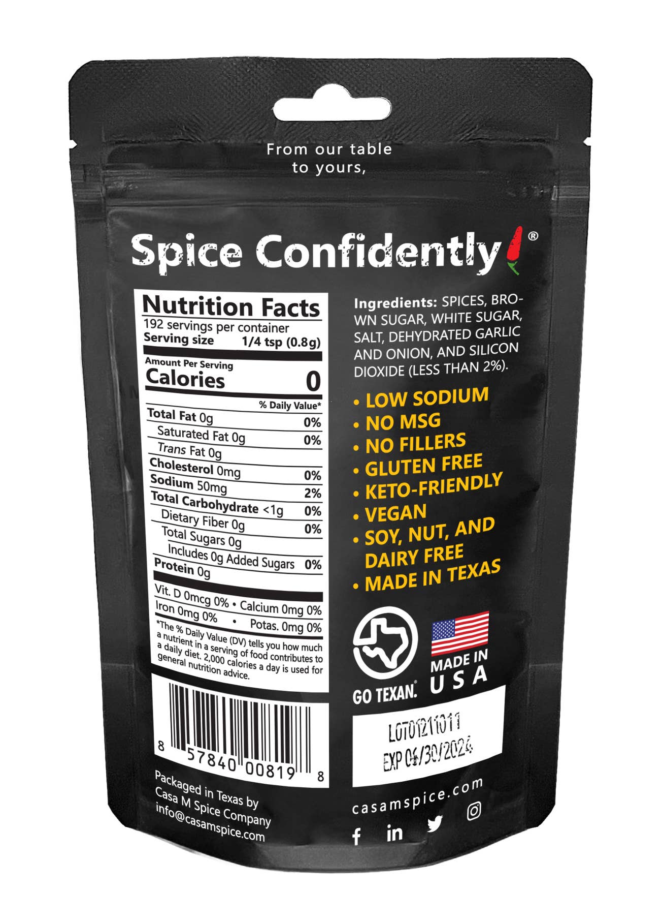 Casa M Spice Co LLC - Free Range® Chicken Seasoning - Refill Bag