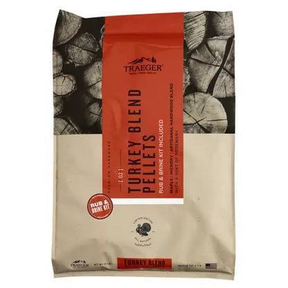 Traeger Limited edition turkey blend hardwood pellets?+ orange brine & turkey rub kit PEL351 IMAGE 1