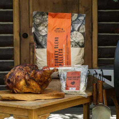 Traeger Limited edition turkey blend hardwood pellets?+ orange brine & turkey rub kit PEL351 IMAGE 6