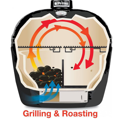 Primo All-in-One XL Oval Ceramic Grill PGCXLC