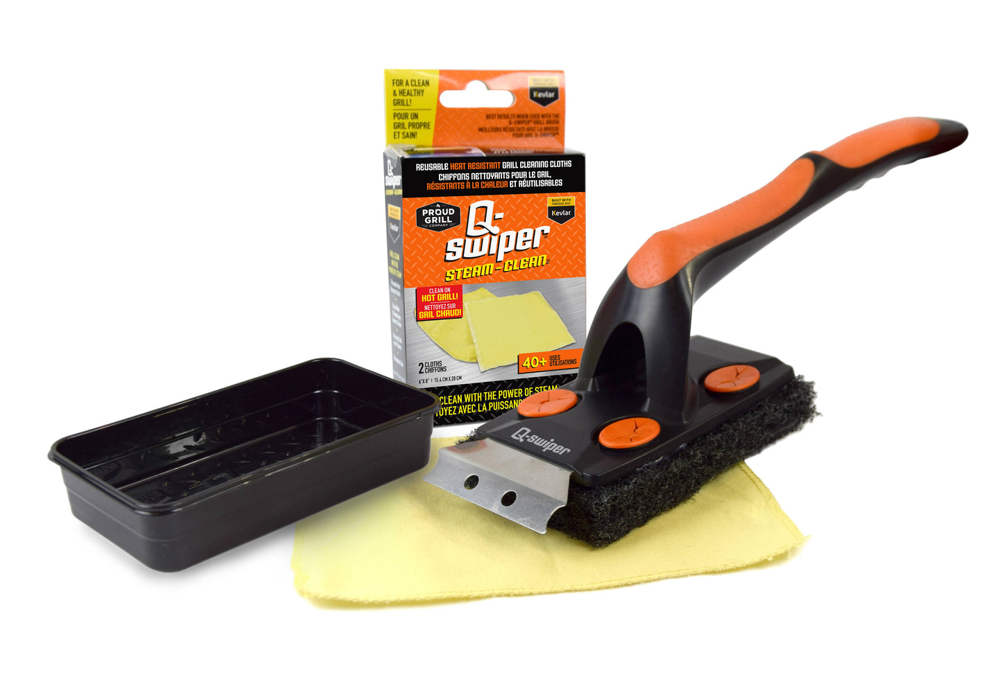 Proud Grill - Q-Swiper XL Steam Clean Grill Cleaner