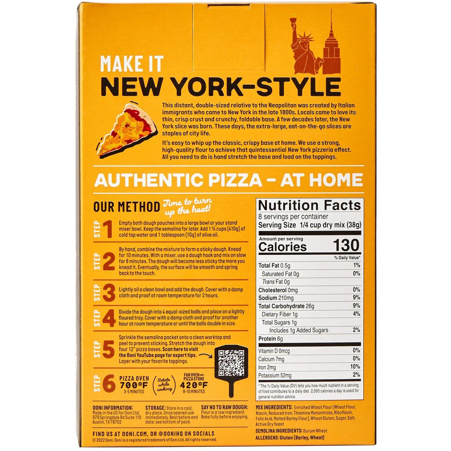 Ooni New York Pizza Dough Mix (25.8oz) UU-F00068 IMAGE 2