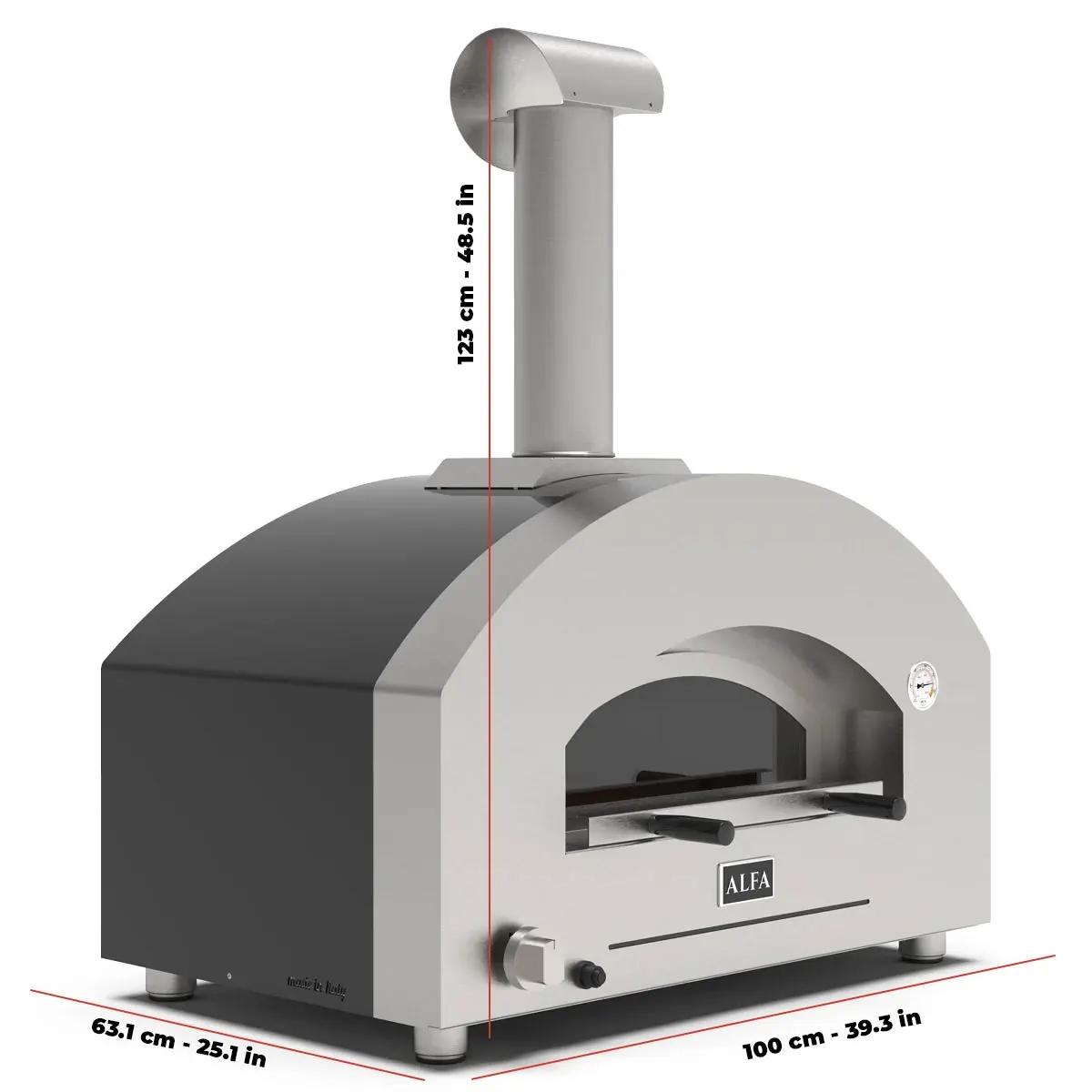 Alfa Futuro 2 Pizzas Outdoor Pizza Oven FXFT-2P-MSB-U IMAGE 3