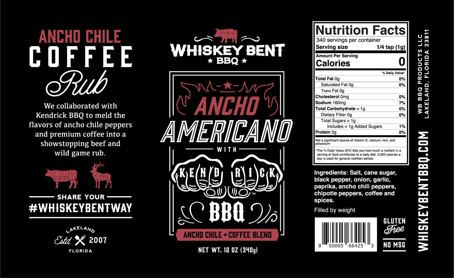 Whiskey Bent BBQ - Ancho Americano - Ancho Chile Coffee Blend