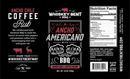 Whiskey Bent BBQ - Ancho Americano - Ancho Chile Coffee Blend