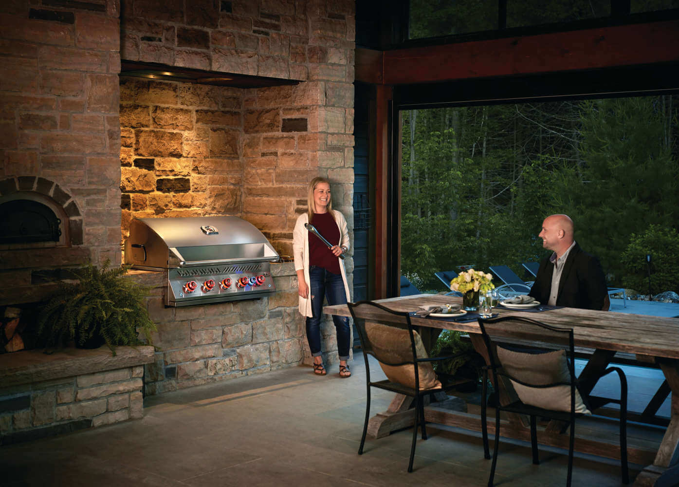 Napoleon 700 Series Built-in Gas Grill with Infrared Rear Burner BIG38RBPSS-1 PROPANE