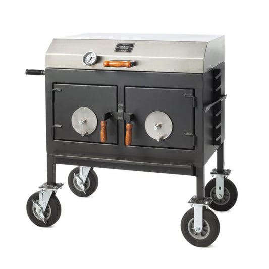 Pitts & Spitts 24 x 36 Adjustable Charcoal Grill (Flat Top)