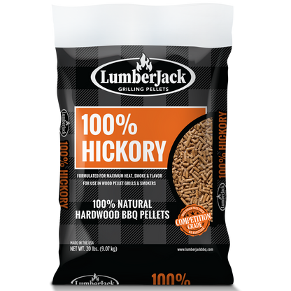 Lumberjack 100% Hickory Pellets - 20lbs