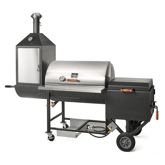 Pitts & Spitts  24 x 36 Ultimate Smoker Pit With Upright Smoker